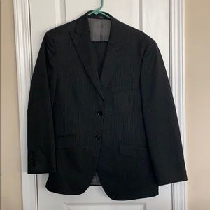 Enterprise by Haggar black pinstripe suit